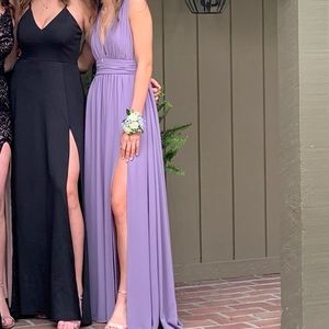 Lulus heavenly hues dusty purple dress